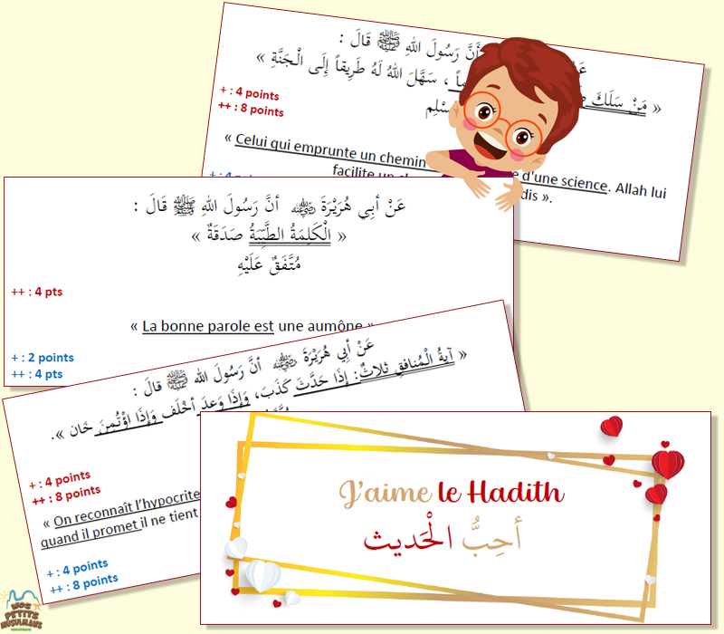 jeu de cartes pour apprendre des Hadiths